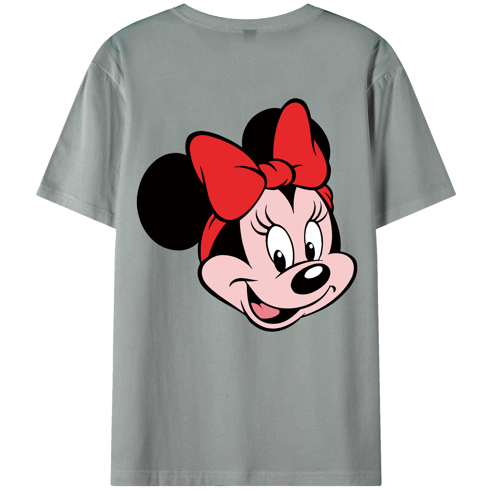 （画像用） ミッキーマウス Mickey Mouse 綿100％ メンズ半袖Tシャツ（バックプリント） 通気性